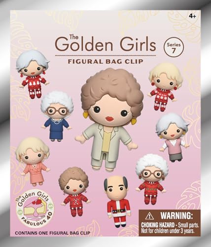 The Golden Girls Series 7 5 Collectible Bag Clip Blind Bag (ONE Random Figure) TV Show Character Keychain/Backpack Accessory | Official Licensed Merchandise