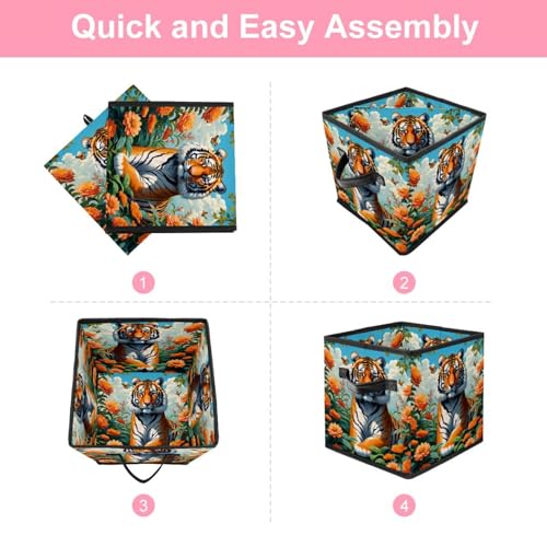 Grand cube de rangement pour masquer le désordre des jouets