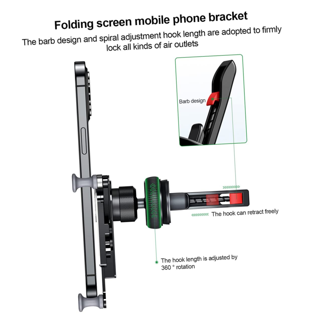 DOITOOL Supporto Universale per Bocchetta per Auto 2 Pezzi per Una Facile Installazione