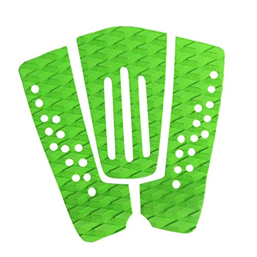 Gazechimp 3x EVA Almohadilla de Tracción para Cola de Tabla de Surf Tail Pads - Verde