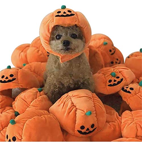Halloween Pet Novelty Pumpkin Hat , Cat Dog Fancy Party Dress Up Headdress Cute Puppy , Pet Festival Supplies Halloween Pet Costume Accessory