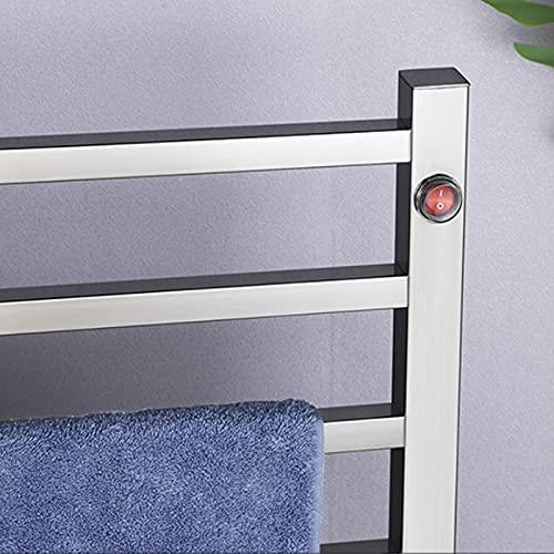 Toallero de pie eléctrico para evitar humedades en textiles de baño con 8 barras 4