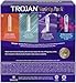 Trojan Pleasure Pack Premium Lubricated Latex Condoms, 40 Count (Fire & Ice)