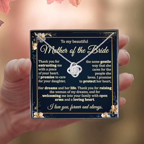 To My Mother Of The Bride Necklace, Boyfriend's Mom Necklace Gifts, Mother Of The Bride Wedding Gift From Bride, Mother Of The Bride Necklace Gifts From Daughter, Boyfriends Mom Gifts From Girlfriend2