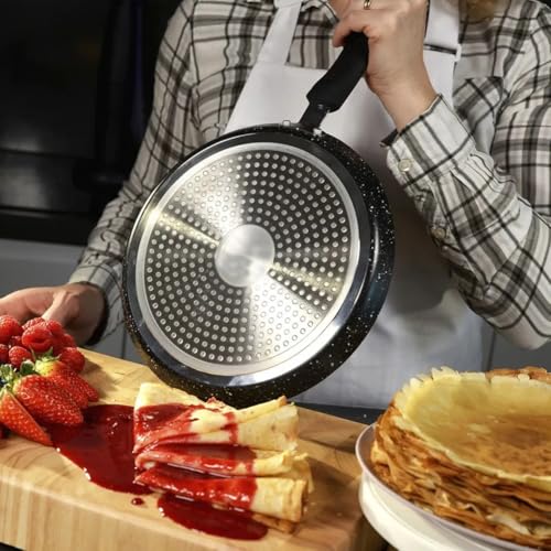 Wok con fondo plano antiadherente para inducción miniatura 3