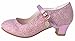 La Senorita Elsa Frozen Scarpe Cuore Principessa Scarpe Rosa Ballerine con Tacco (Taglia 24-16 cm)