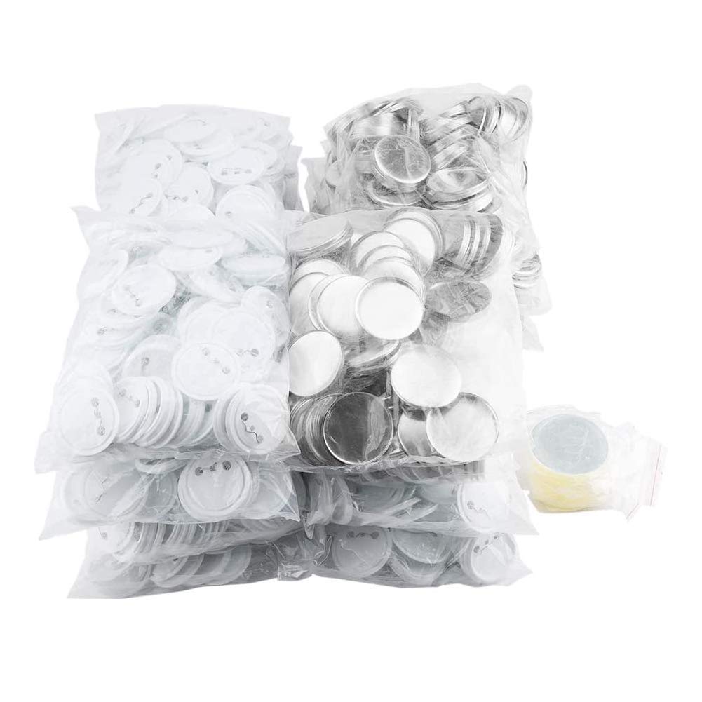 1000 Sztuk 58 Mm DIY Puste Przypinki Części Guzików, Przypinki Puste Akcesoria część Przypinki, Przypinki do Projektów Odzieży i Dekoracji