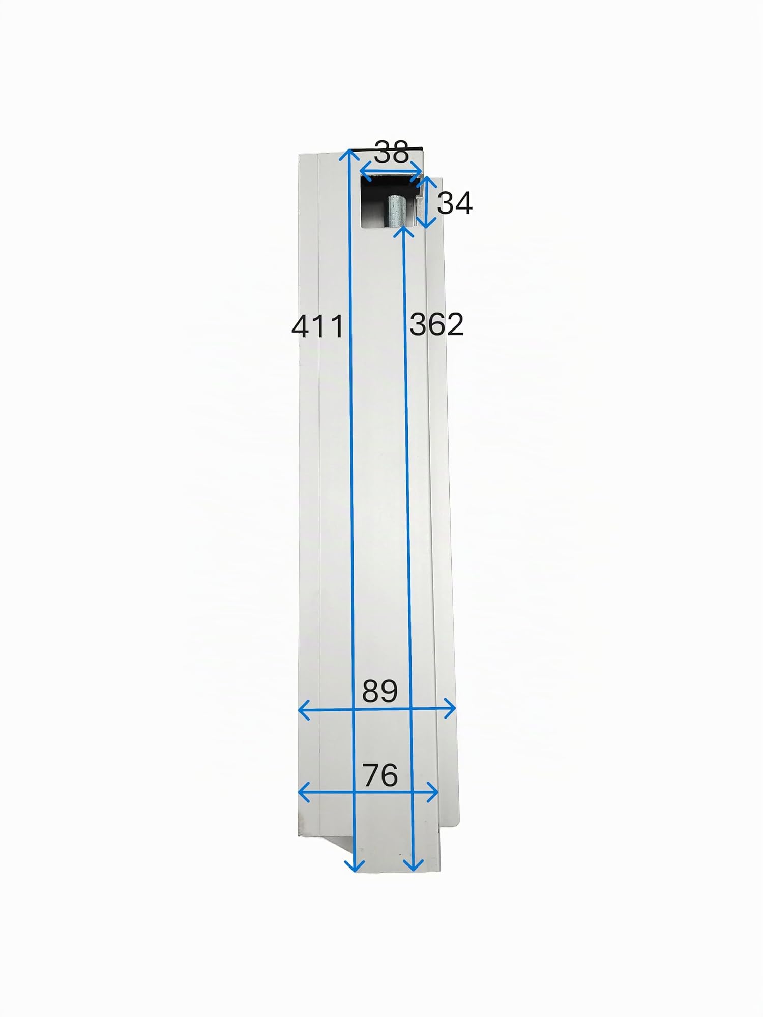 HGW Bordwandverschluss mit Anschlag 400 mm – für ALU Bordwand 25 mm – Anhängerverschluss für PKW-Anhänger