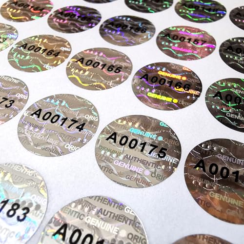 Autocollants inviolables contre la fraude avec hologramme de sécurité authentique 15 mm