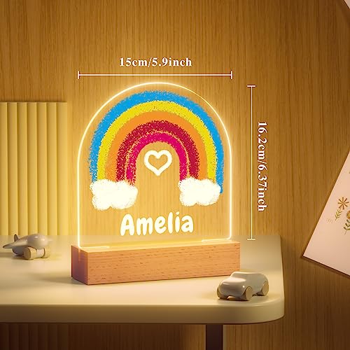 Lámpara de noche LED acrílica personalizada para niños miniatura 2