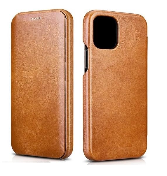 Image of WHITBULL Royal Leather Magnetic Flip case Compatible with Motorola Moto Edge 70 Fusion 5G (Brown)