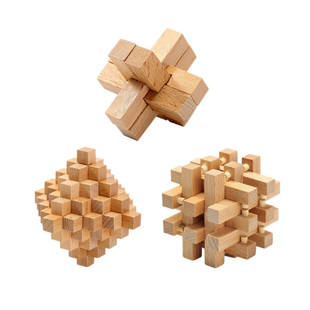 Amazon | Ladfrol 脳の体操 IQテスト 3D 木製 パズルおもちゃ セット