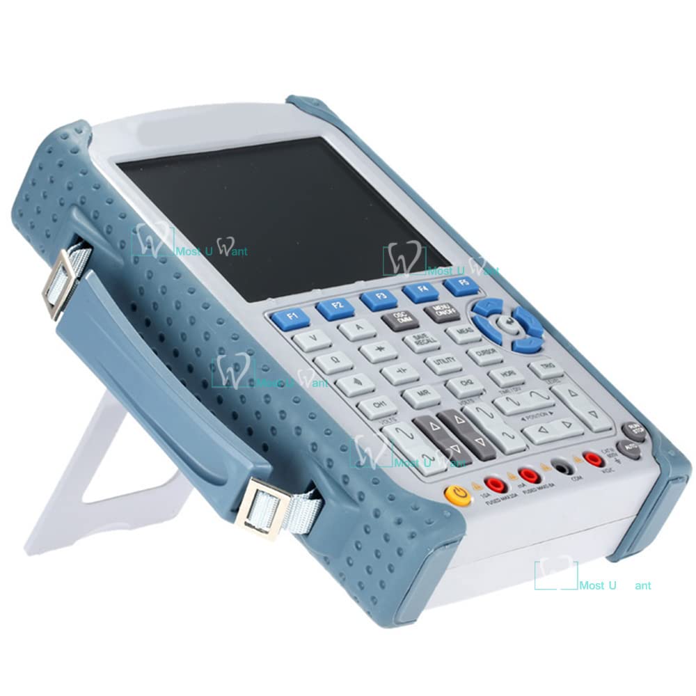 Handheld Oscilloscopio Multimetro 2 Canali 200 MHz 1GS/S 1 M Profondità di Memoria 6000 Conteggi DMM Analogico Bargraph 5.6 "TFT LCD A Colori