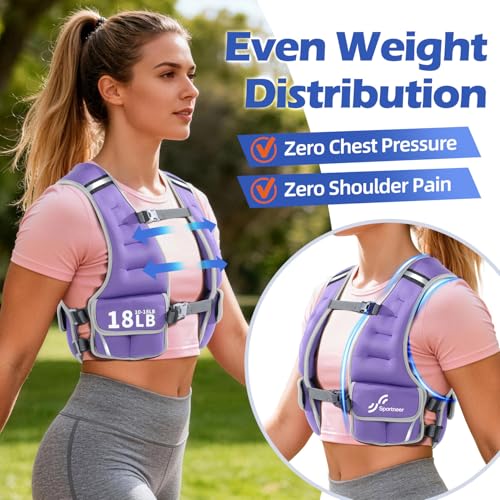 Image of Sportneer Adjustable Weighted Vest Woman: 6-10lb /10-18lb Weighted Vests