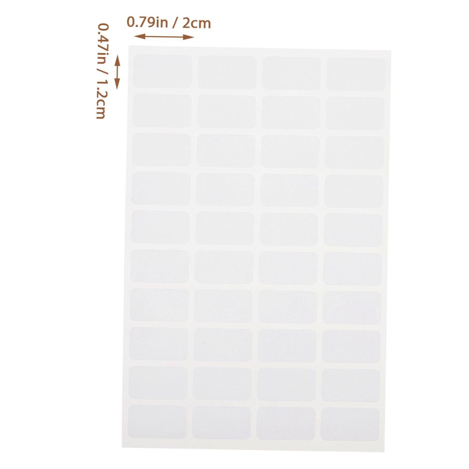 LALAFINA 5 Ensembles Étiquettes Autocollantes Blanches Pour Diy Étiquettes Classificatrices Autoadhésives Pour Marquage Décoration Et Organisation À 50 Feuilles*5