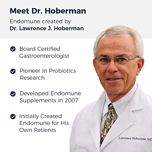 Endomune Advanced Adult Multi-Strain Probiotic Supplement With Prebiotic | 10 Strains, 30 Billion Cfu | Physician Formulated (60-Count) #TOP5