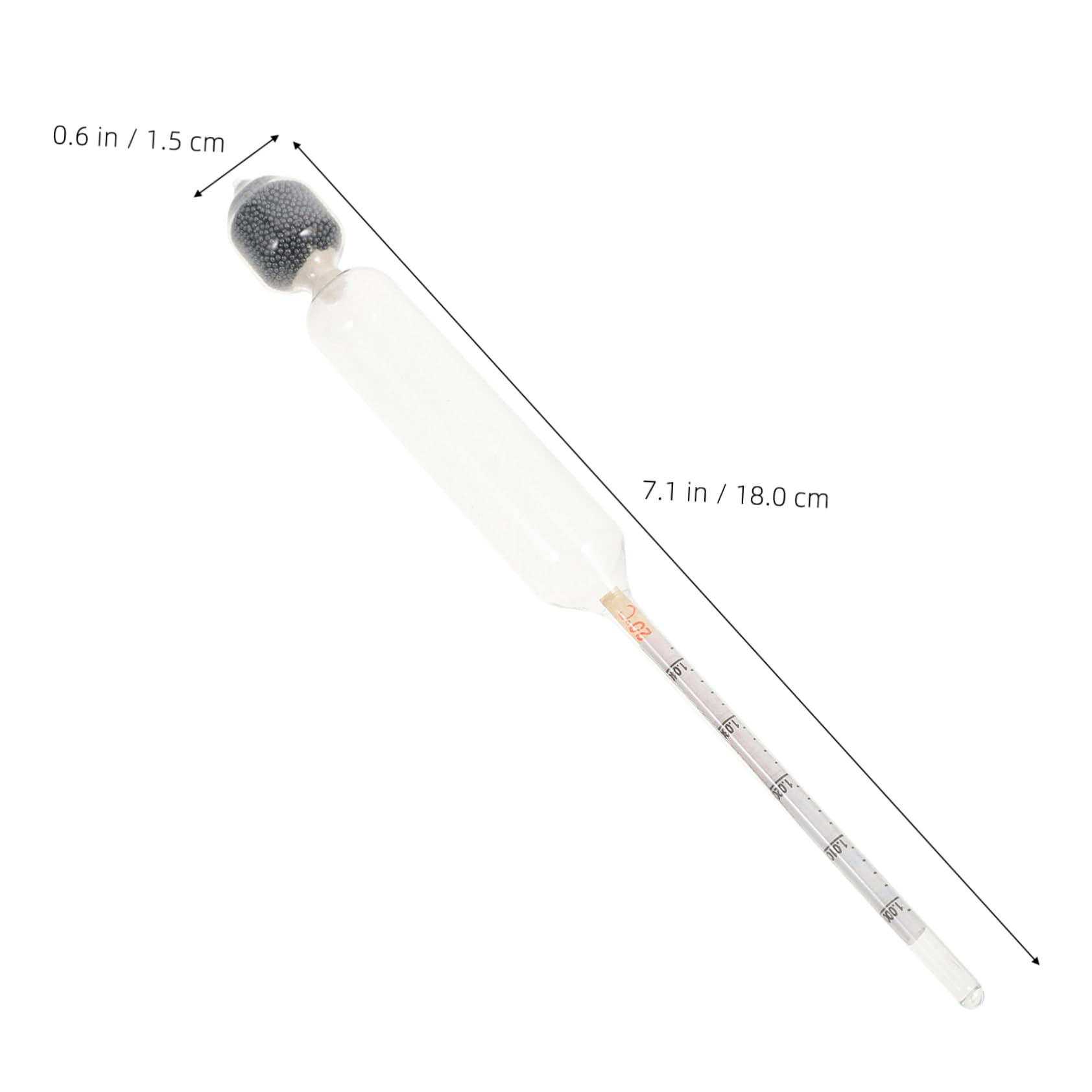 Cabilock Professional Kitchen Lactometer Hydrometer for Accurate Milk Measurement Glass Milk Density Meter