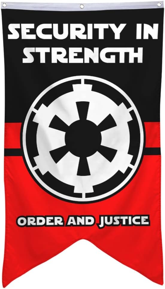 Bayyon The Galactic Empire Banner Flag 30x50 Inch Man Cave Home Office Bed Room Decor (Justic)