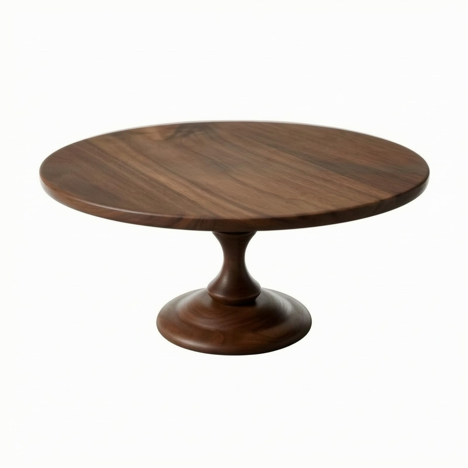 MagiDeal Plat à Gâteau Pied Rustique | Aspect Bois Naturel, Présentoir à Gâteaux Pied, pr n, L