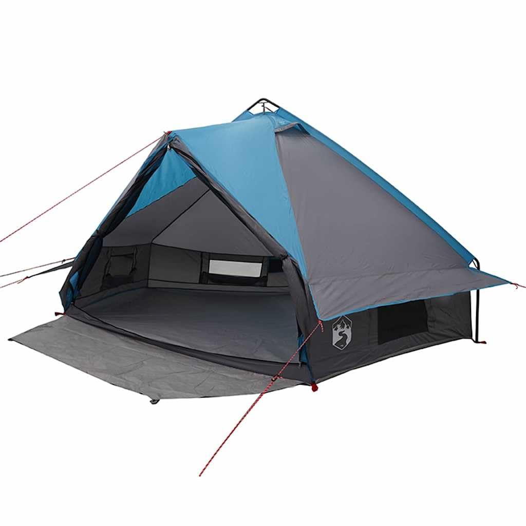 Tenda tepee per 10 persone, in poliestere 185T, verde e bianco, con aste