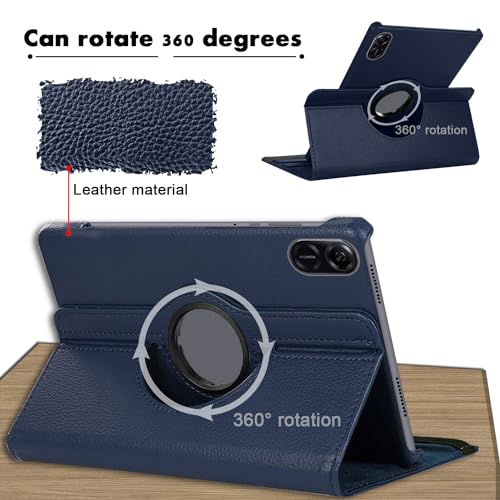 SWEIMEN Case for Honor Pad X8 Pro/Honor Pad X9 11.5 Inch Tablet, PU Leather Case 360 Rotatable Multi-Angle Protection Stand Protective Case - Image 2