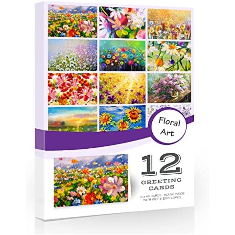 Olivia Samuel Floral Art Blank Greeting Cards Pack Cover