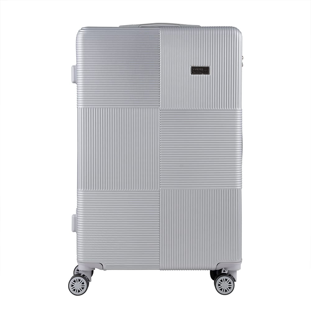 Enrico Coveri Set 3 Trolley Da Viaggio, Valigie Rigide in Tre Dimensioni Con Doppie Ruote Girevoli e Struttura in ABS Doppio Strato, Antigraffio e Antiurto