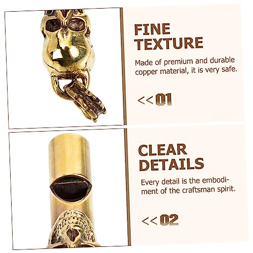 Silbato de Cobre en Forma de Calavera Diseño Creativo miniatura 7