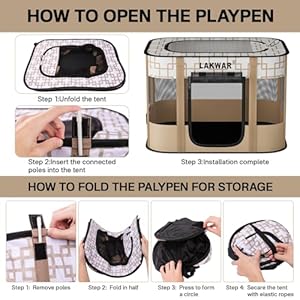 Portable Dog Playpen Indooroutdoor Foldable Pet Playpen for Small Dogs Cats Kittens Chickens and Rabbits Great for Travel and Camping Including Carrying Case medium32 X 24 X 22  Cucciolini Doodles Portable dog playpen indooroutdoor foldable pet playpen for small dogs cats kittens chickens and rabbits great for travel and camping including carrying case medium32 x 24 x 22   cucciolini doodles