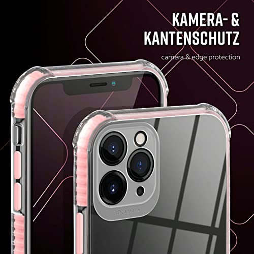 Coque Apple iPhone 11 Pro ONEFLOW rose transparente silicone avec protection 3D