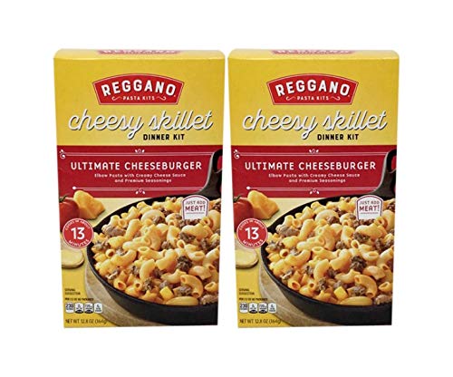 image for Reggano Pasta Cheesy Skillet Dinner Kit Ultimate Cheeseburger Elbow Pa