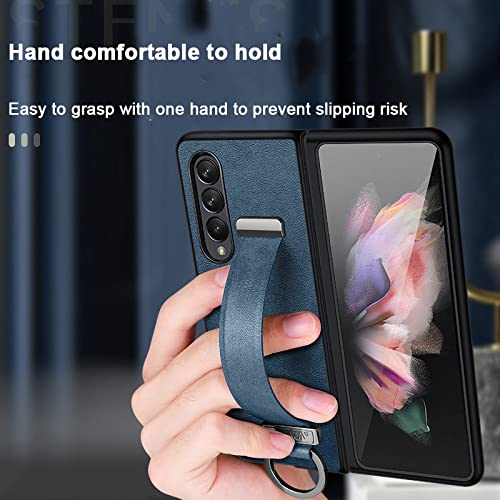 Coque sangle Galaxy Z Fold 3 4 2 support intégré et protection antichoc rigide noire - 4