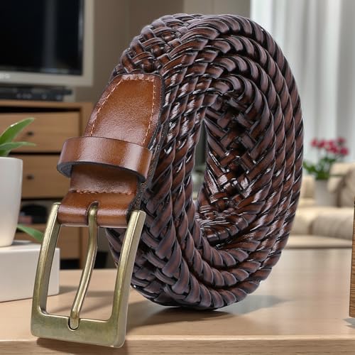 Braided Elastic Belt for Women Men,Woven Stretch Golf Belts for Jeans Pants