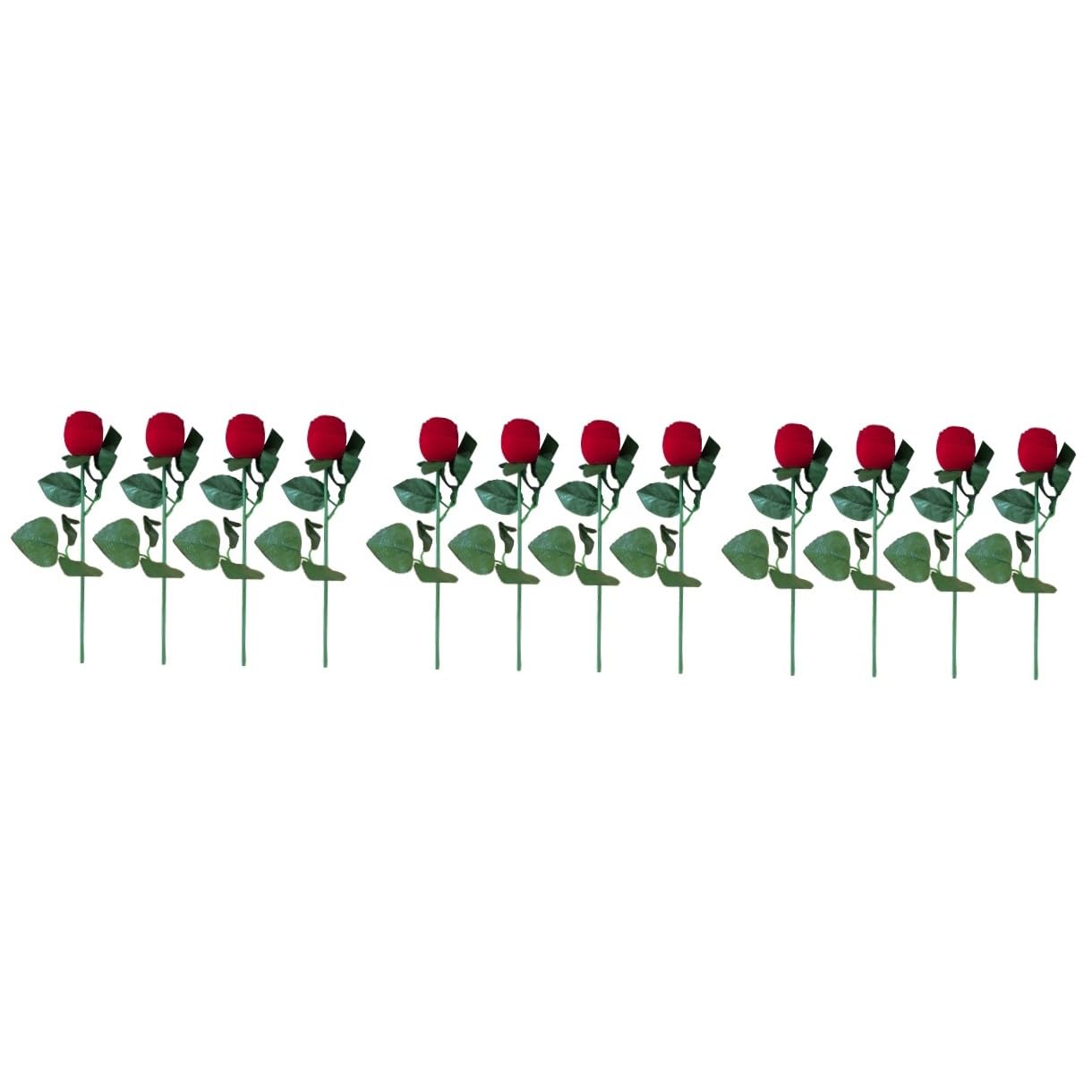 LIFKOME Lot De 12 Boîtes À Bijoux Élégantes En Forme De Fleur Rouge Avec Doublure En Velours Idéales Pour Présenter Des Bijoux Idéales Pour Noël