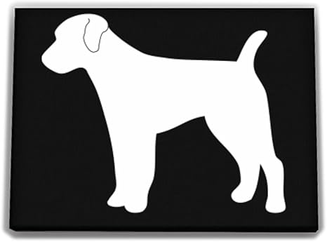 Amazon Co Jp Idakoos ジャックラッセル テリアシルエット 犬 キャンバス壁 16x12 Inch ブラック X033cc0blwhx3 服 ファッション小物