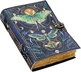 Urban Leather Luna Moth Morpho Butterfly Journal imprimé à la main pour...