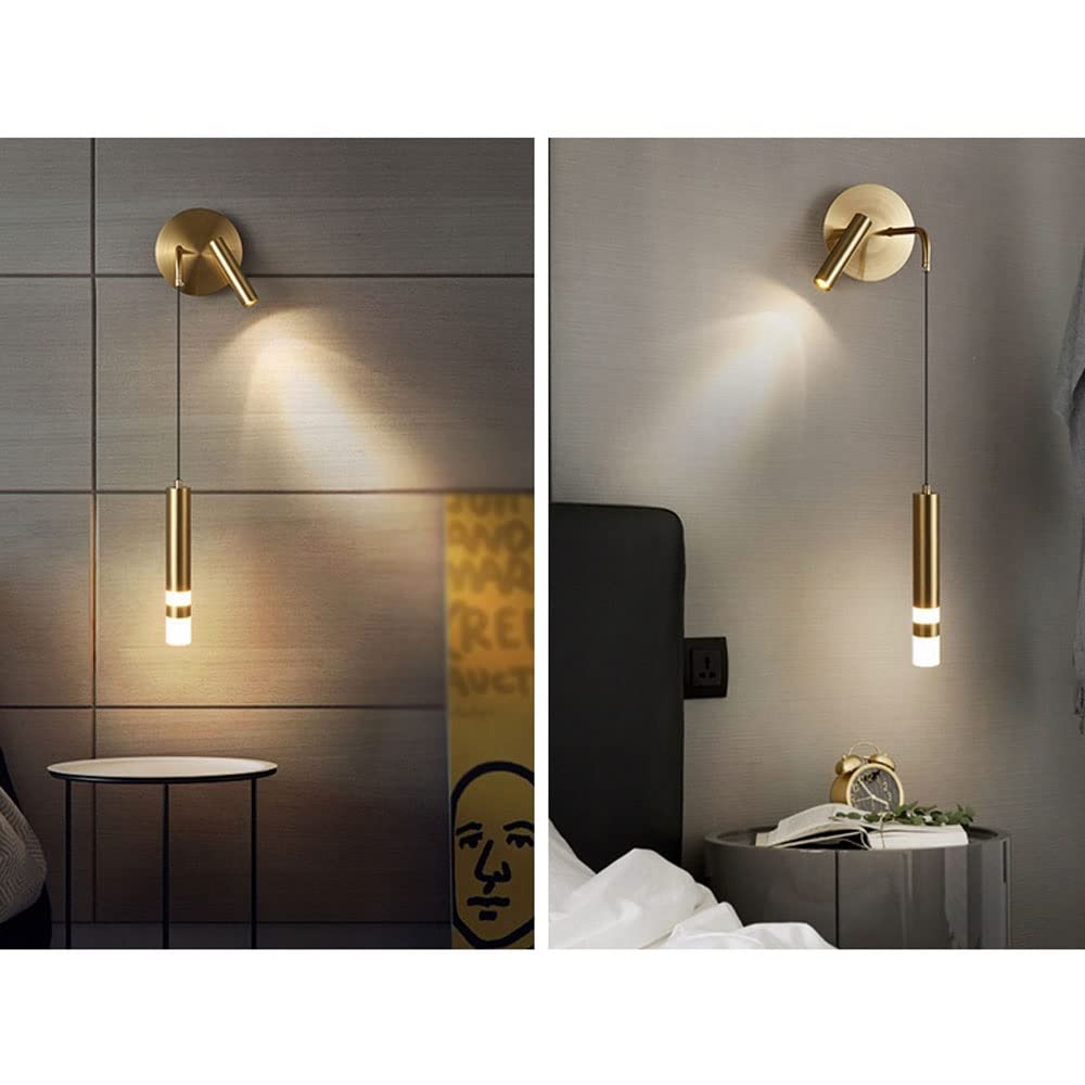 Lampada Da Comodino Lampada Da Parete Moderna E Minimalista Camera Da Letto Soggiorno Sfondo Lampada Da Parete Faretto Lampada Da Lettura Creativa Nordica (Light source : Warm light)