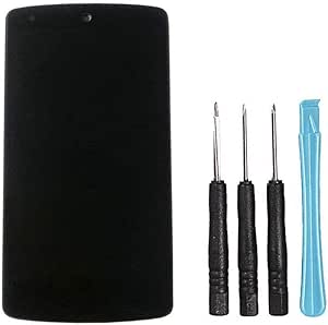 LL TRADER Nuovo Display Per LG Google Nexus 5 D820/D821 Nero Schermo LCD Touch Screen Lente in Vetro Kit di Trasformazione Completo Parti di ricambio + Utensili inclusi