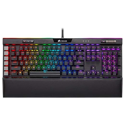 Corsair K95 RGB Platinum XT Mechanical USB Gaming Keyboard, Backlit RGB LED, Cherry MX RGB Brown, Black