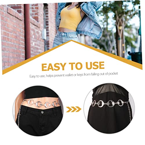 BESPORTBLE Stylish Waist Chain for Women Metal Dress Belt Lightweight Accessory for Dresses and Parties Belly Chain Jewelry for Girls3