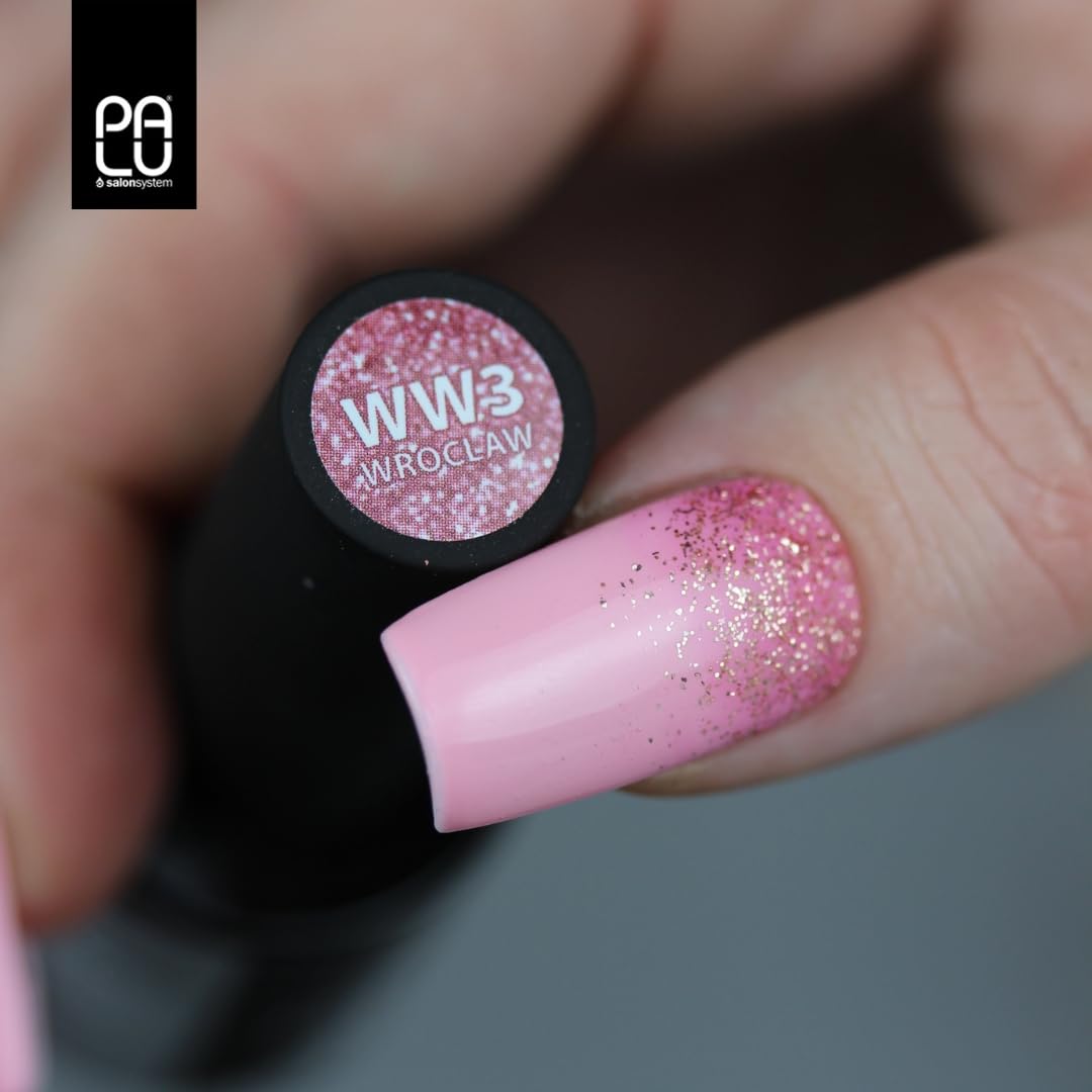 PALU - Nagellack für UV und LED Lampe - UV Farblack - Intensiver Glanz, mitteldichte Konsistenz, Deckkraft bereits nach 1-2 Schichten - Haltbarkeit bis zu 3 Wochen, 11 g, Wroclaw Ww3