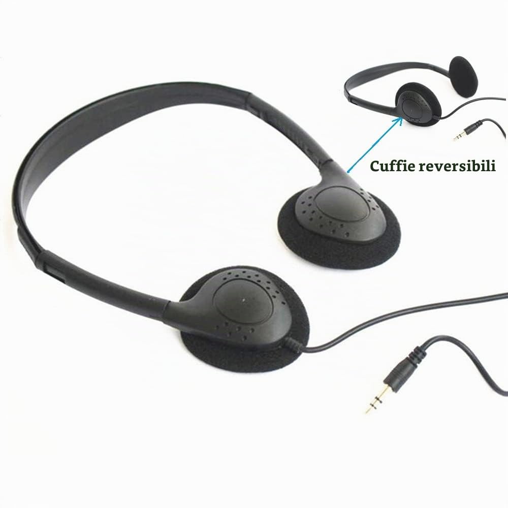 25 Pack cuffie da classe Cuffie a basso costo auricolari monouso auricolari per bambini, scuole, biblioteche, musei, hotel, ospedali, palestra