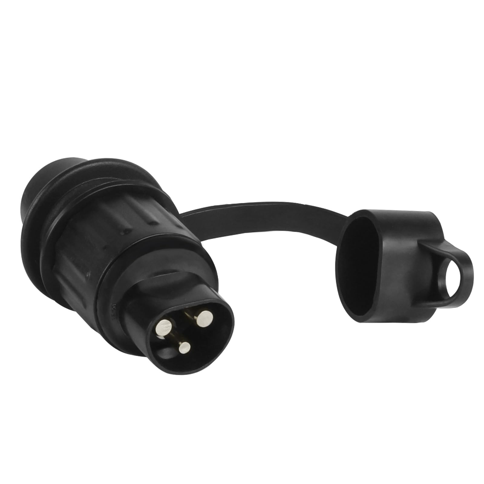 Prise Remorque 3 Broches 12V/24V - Étanche - Pour Voiture, Camping-Car, Bateau