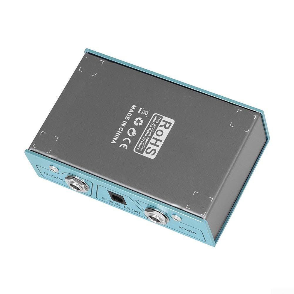 Besttoolifes Pedal ecualizador de ecualizador de 10 bandas, pedal de efecto de guitarra, efecto de ajuste de graves de salida de 10 bandas