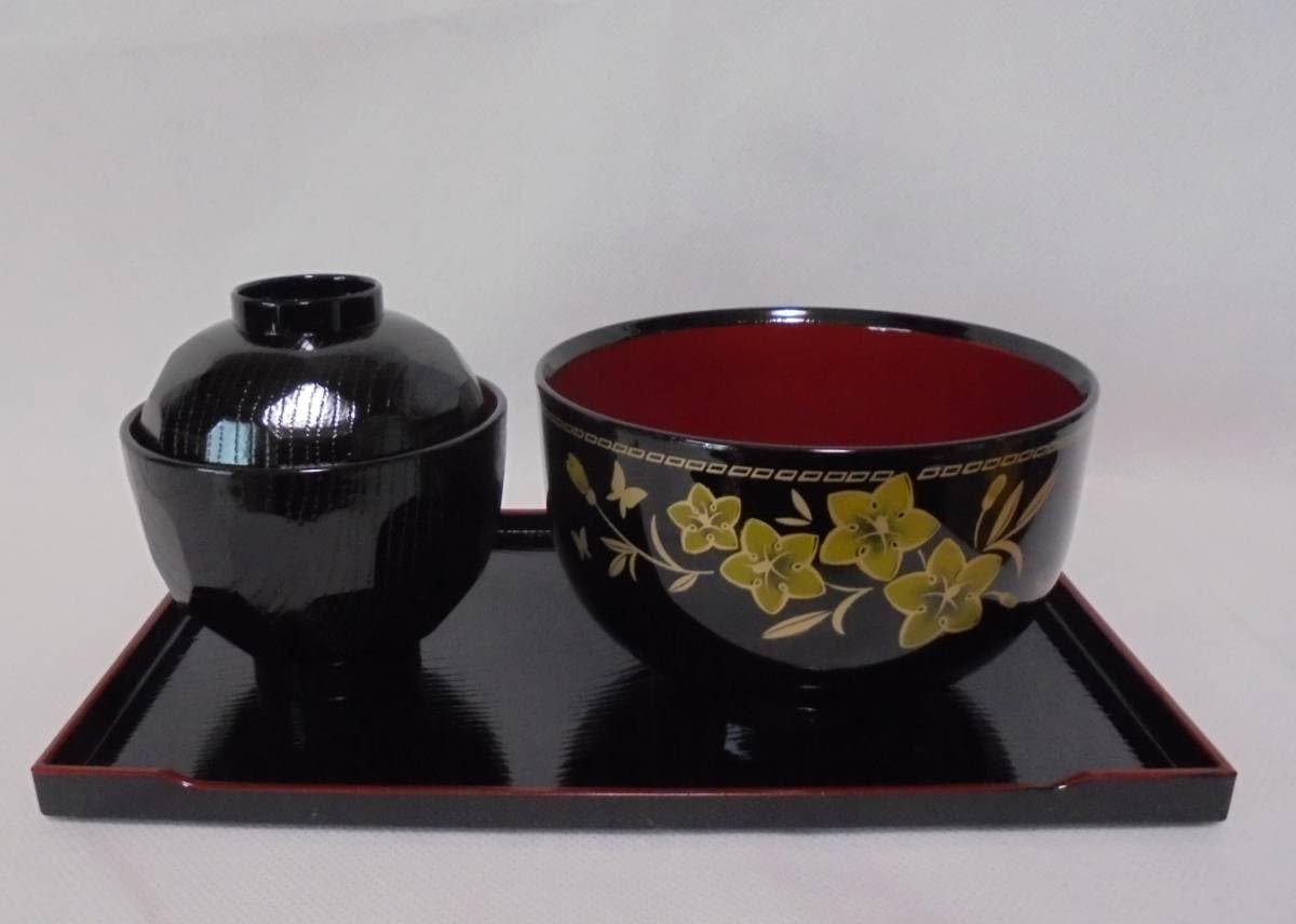 Amazon.co.jp: 5客セット 丼椀 汁椀 盆 ダニエル クチュール パリ