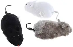 Rato de Pelúcia com Corda, Brinquedo Interativo para Gatos, cores sortidas