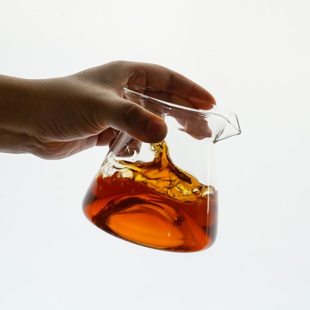 watchget Server da caffè in vetro, 300 ml, caraffa da versare sopra il caffè, resistente al calore, trasparente