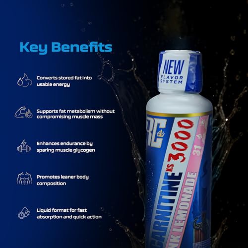 Image of Ronnie Coleman Signature Series L-Carnitine XS 3000mg Liquid, Pink Lemonade (31 Servings, 465ml)