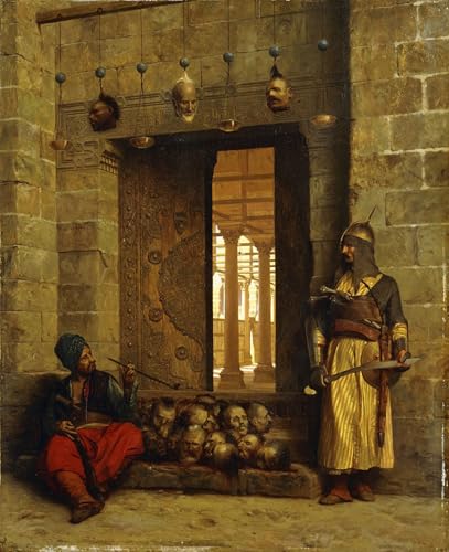 ZHAOSHAN Pinturas Famosas Impresión Póster Arte de Graffiti Capi dei bey ribelli di Jean Leon Gerome para la Decoración del Hogar de la Oficina 60x90cm