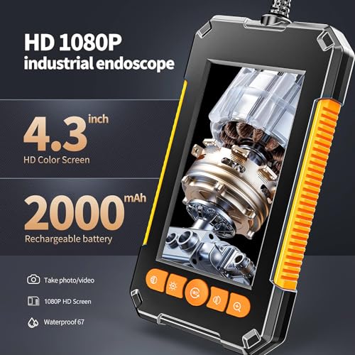 bestyks Endoskopkamera mit Licht, 1080P HD Industrie Endoskop Kamera, Inspektionskamera...